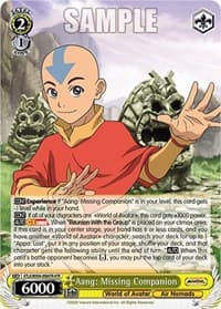Aang: Missing Companion (ATR) - Avatar: The Last Airbender - Weiss Schwarz card