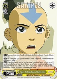 Aang: The Importance of Forgiveness - Avatar: The Last Airbender - Weiss Schwarz card