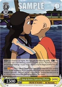 Aang & Katara: Expressing Affection - Avatar: The Last Airbender - Weiss Schwarz card