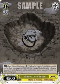 Momo: Loneliness - Avatar: The Last Airbender - Weiss Schwarz card