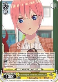 The Quintuplets After 5 Years, Ichika Nakano - The Quintessential Quintuplets Movie - Weiss Schwarz card