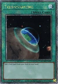 Terraforming (Quarter Century Secret Rare) - Battles of Legend: Monstrous Revenge - YuGiOh card