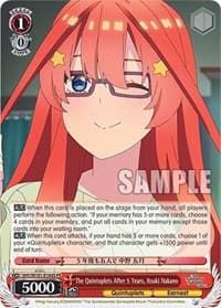 The Quintuplets After 5 Years, Itsuki Nakano (Foil) - The Quintessential Quintuplets Movie - Weiss Schwarz card