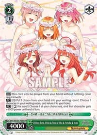 Lifelong Bond, Ichika & Nino & Miku & Yotsuba & Itsuki - The Quintessential Quintuplets Movie - Weiss Schwarz card