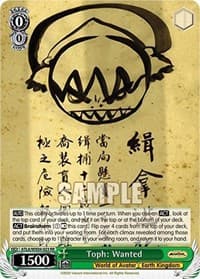 Toph: Wanted - Avatar: The Last Airbender - Weiss Schwarz card