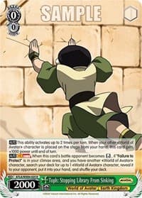 Toph: Stopping Library From Sinking - Avatar: The Last Airbender - Weiss Schwarz card