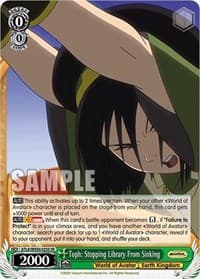 Toph: Stopping Library From Sinking (SR) - Avatar: The Last Airbender - Weiss Schwarz card