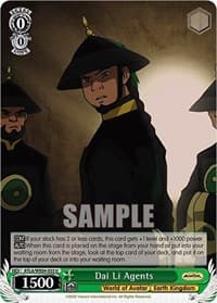 Dai Li Agents - Avatar: The Last Airbender - Weiss Schwarz card