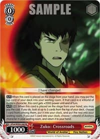 Zuko: Crossroads - Avatar: The Last Airbender - Weiss Schwarz card