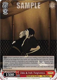 Zuko & Iroh: Forgiveness (SR) - Avatar: The Last Airbender - Weiss Schwarz card