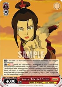 Azula: Talented Sister - Avatar: The Last Airbender - Weiss Schwarz card