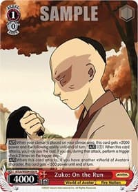 Zuko: On the Run - Avatar: The Last Airbender - Weiss Schwarz card