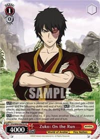 Zuko: On the Run (ATR) - Avatar: The Last Airbender - Weiss Schwarz card