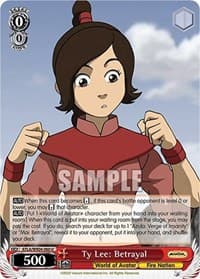 Ty Lee: Betrayal - Avatar: The Last Airbender - Weiss Schwarz card