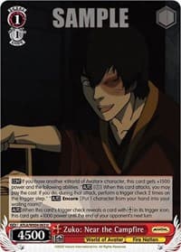 Zuko: Near the Campfire - Avatar: The Last Airbender - Weiss Schwarz card