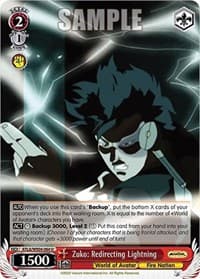 Zuko: Redirecting Lightning - Avatar: The Last Airbender - Weiss Schwarz card