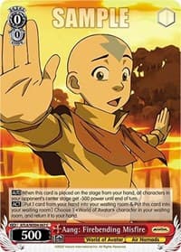 Aang: Firebending Misfire - Avatar: The Last Airbender - Weiss Schwarz card
