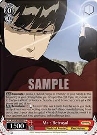 Mai: Betrayal - Avatar: The Last Airbender - Weiss Schwarz card