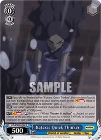 Katara: Quick Thinker - Avatar: The Last Airbender - Weiss Schwarz card
