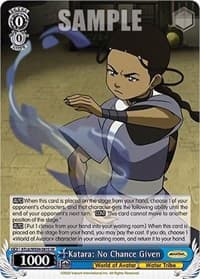 Katara: No Chance Given (SR) - Avatar: The Last Airbender - Weiss Schwarz card