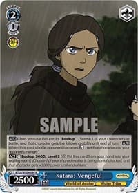 Katara: Vengeful - Avatar: The Last Airbender - Weiss Schwarz card