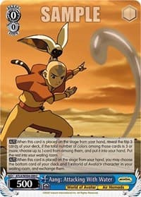 Aang: Attacking With Water - Avatar: The Last Airbender - Weiss Schwarz card