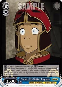 Sokka: Fire Nation Disguise - Avatar: The Last Airbender - Weiss Schwarz card