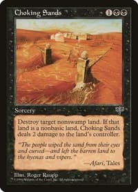 Choking Sands - Mirage - Magic: The Gathering card