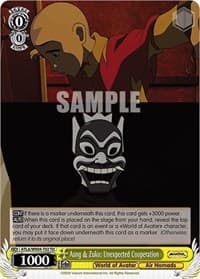 Aang & Zuko: Unexpected Cooperation - Avatar: The Last Airbender - Weiss Schwarz card