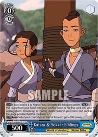 Katara & Sokka: Siblings - Avatar: The Last Airbender - Weiss Schwarz card