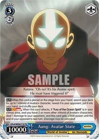 Aang: Avatar State - Avatar: The Last Airbender - Weiss Schwarz card