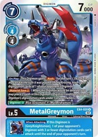MetalGreymon - EX4-020 - Alternative Being Booster - Digimon Card Game card