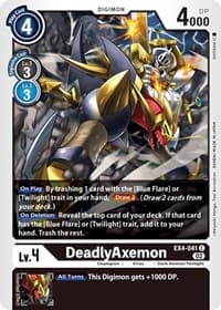 DeadlyAxemon - Alternative Being Booster - Digimon Card Game card