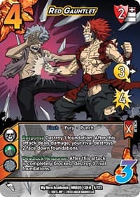 Red Gauntlet (XR) - UniVersus: My Hero Academia: Undaunted Raid - UniVersus card