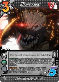 Unbreakable (XR) - UniVersus: My Hero Academia: Undaunted Raid - UniVersus card