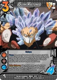 Quirk Restored (XR) - UniVersus: My Hero Academia: Undaunted Raid - UniVersus card