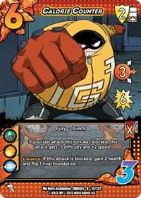 Calorie Counter - UniVersus: My Hero Academia: Undaunted Raid - UniVersus card
