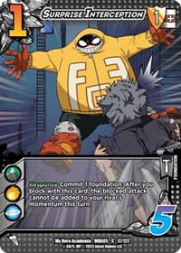 Surprise Interception - UniVersus: My Hero Academia: Undaunted Raid - UniVersus card