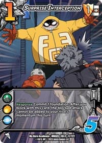 Surprise Interception (XR) - UniVersus: My Hero Academia: Undaunted Raid - UniVersus card