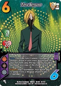 Toya Setsuno (XR-CH) - UniVersus: My Hero Academia: Undaunted Raid - UniVersus card