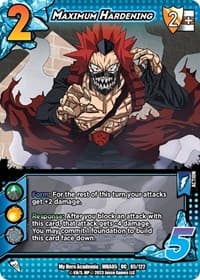 Maximum Hardening - UniVersus: My Hero Academia: Undaunted Raid - UniVersus card