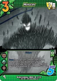 Mimicry - UniVersus: My Hero Academia: Undaunted Raid - UniVersus card