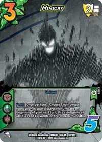 Mimicry (XR) - UniVersus: My Hero Academia: Undaunted Raid - UniVersus card