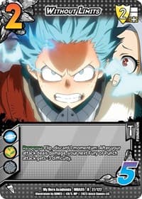 Without Limits - UniVersus: My Hero Academia: Undaunted Raid - UniVersus card