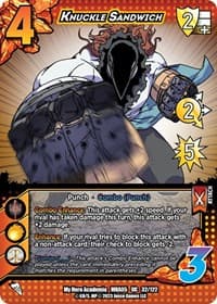 Knuckle Sandwich - UniVersus: My Hero Academia: Undaunted Raid - UniVersus card