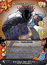 Knuckle Sandwich (XR) - UniVersus: My Hero Academia: Undaunted Raid - UniVersus card