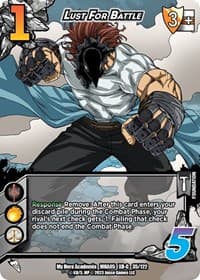 Lust For Battle (XR) - UniVersus: My Hero Academia: Undaunted Raid - UniVersus card