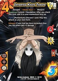 Inverted Knife Throw - UniVersus: My Hero Academia: Undaunted Raid - UniVersus card