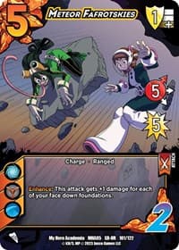 Meteor Fafrotskies (XR) - UniVersus: My Hero Academia: Undaunted Raid - UniVersus card