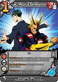 All Might & Sir Nighteye - UniVersus: My Hero Academia: Undaunted Raid - UniVersus card
